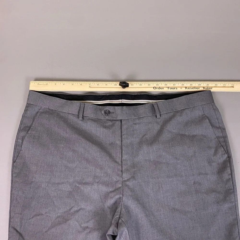 Creative Bespoke Dress Pants Men's Size‎ 44x28 Trousers Flat Front Lightweight